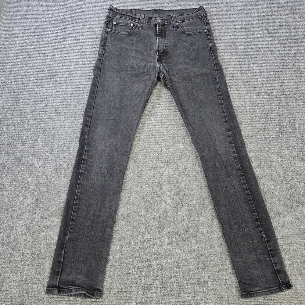 Levi's 510 Jeans Mens 33x34 Black Skinny Stretch